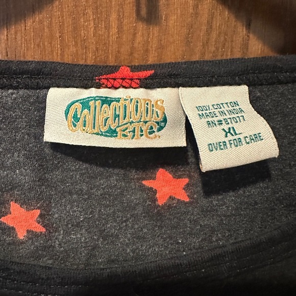 Collections Etc Womens Christmas Tree Snowman Top 3/4 Sleeve XL Holiday - Picture 6 of 6